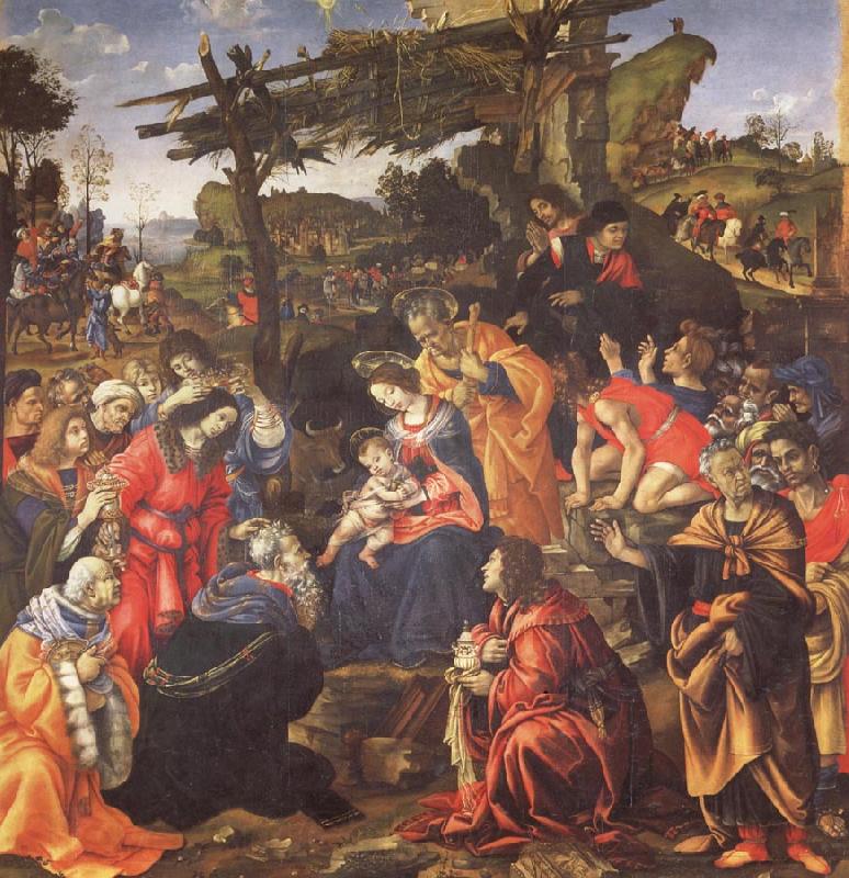 Filippino Lippi The Adoration of the Magi France oil painting art